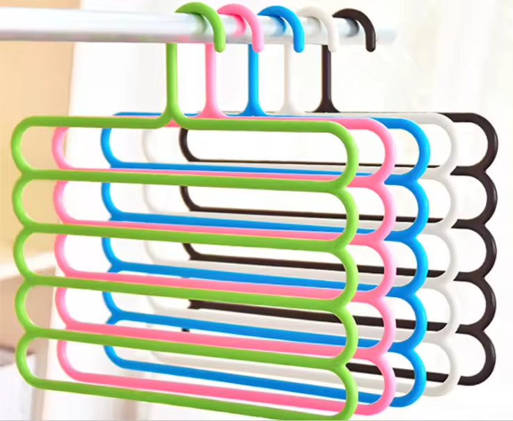 Factory Price Simple Style Top Quality Space Saving 5 Layers Load-Bearing Pant & Skirt Hangers
