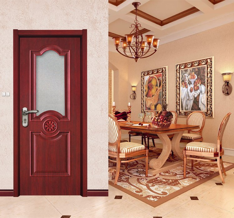 Shengyifa WPC Unique Style Waterproof PVC Film Interior WPC Door Skin for Sale