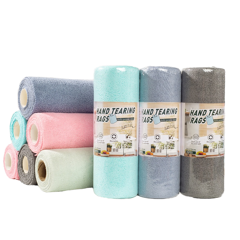 Tear-Away Microfiber Cloth Roll, Microfiber Towel Roll, for Kitchen Cleaning, Dishwashing, Kitchen Towel, Dish Towel