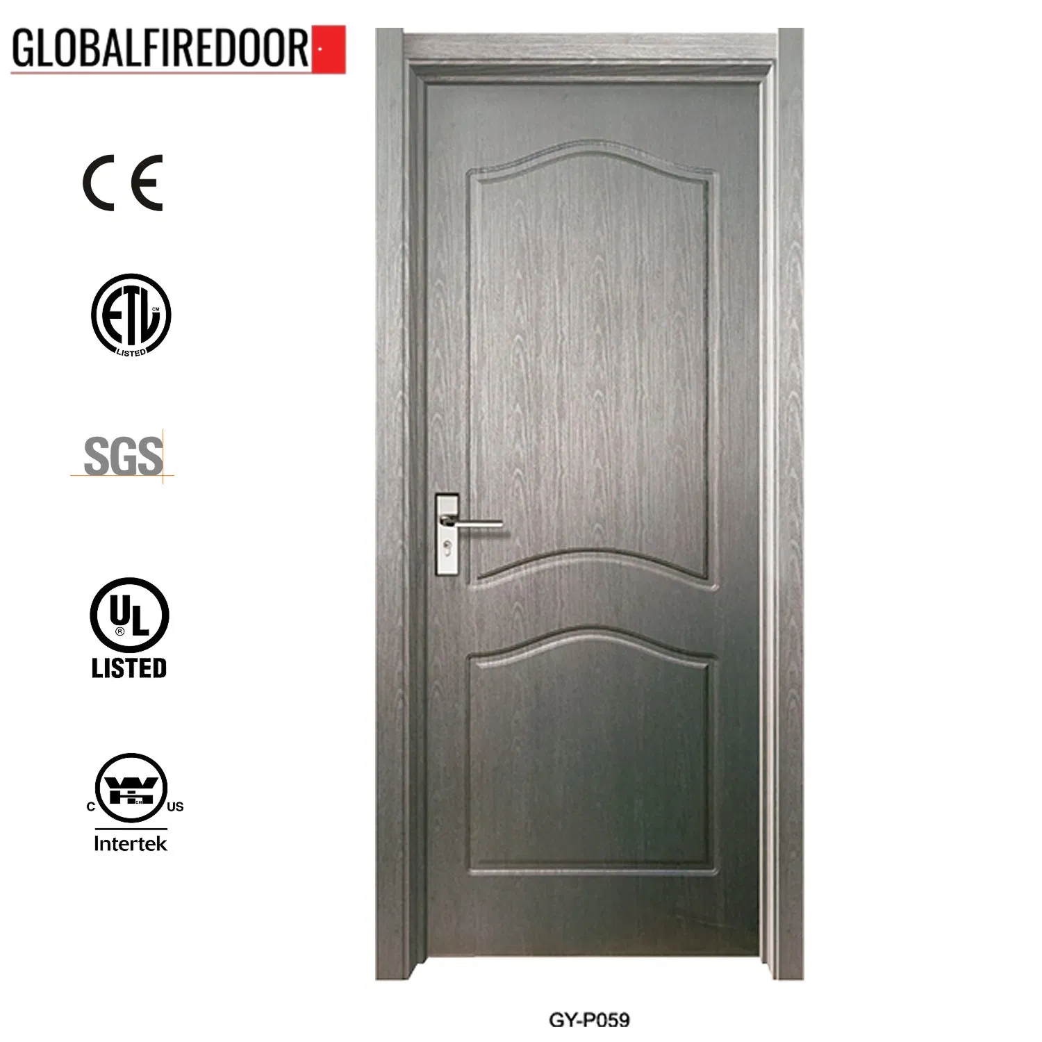 UL Listed 90 Min Wood Door for Hotel School and Hopstital