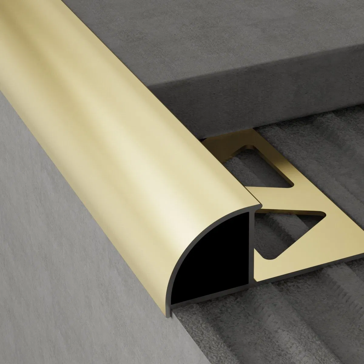 Aluminum Curved Tile-Fitting Decorative Strip
