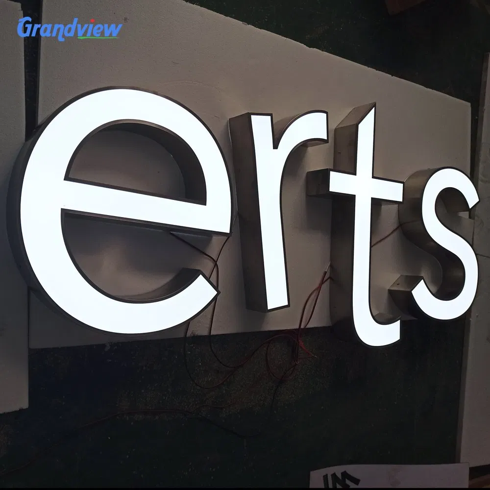 Indoor 3D Logo Wall LED coffee Shop Sign Plastic Food Shop Signage for The Store