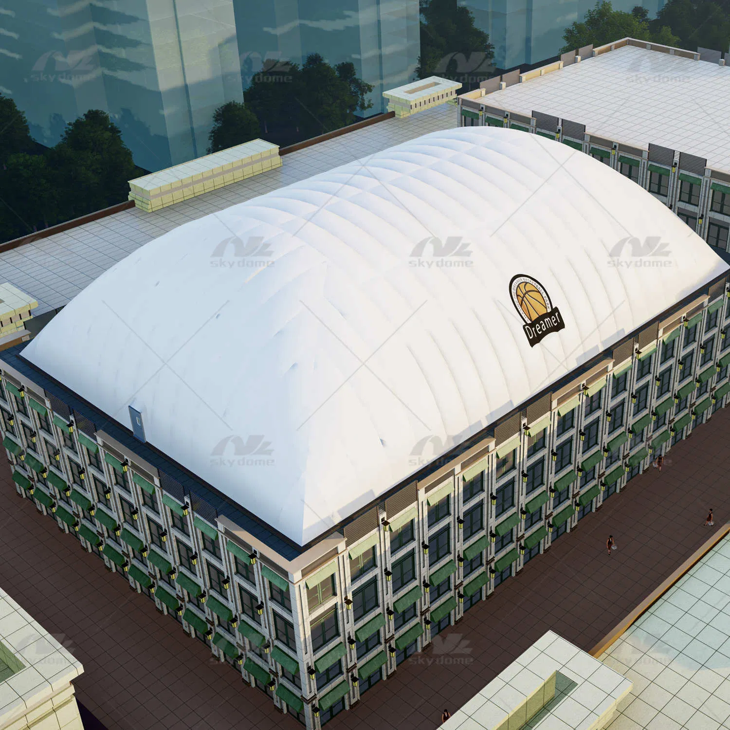 Sports Air Dome for Basketball Court on Rooftop