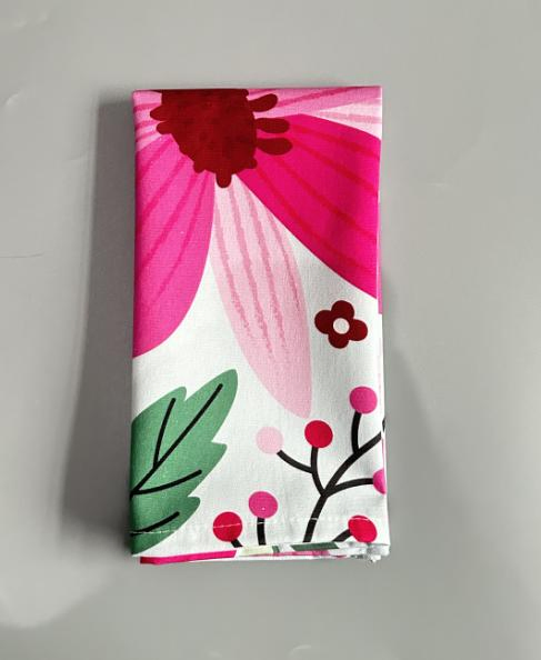 Hot Sell Custom Printed Spring Kitchen Napkin