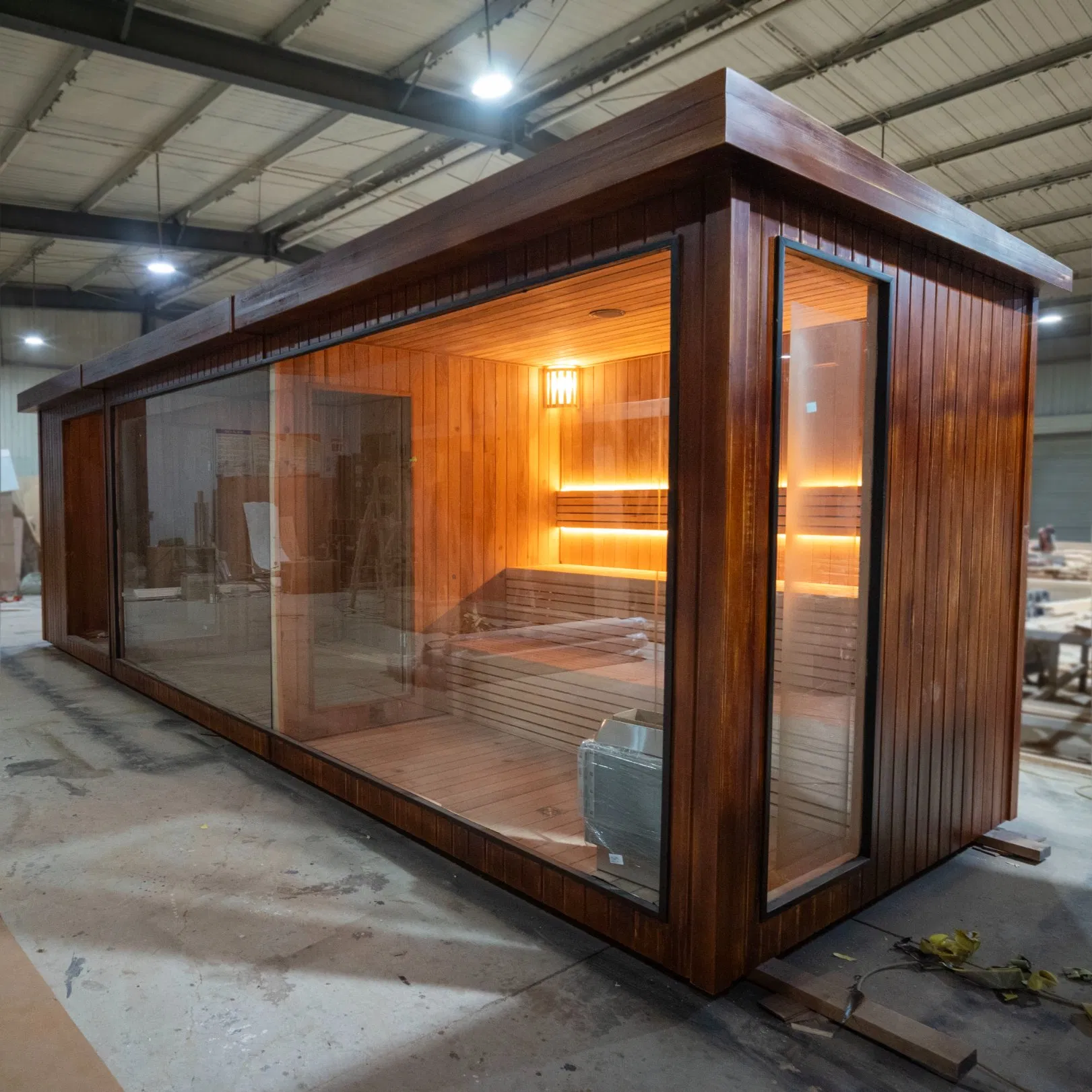 Инфракрасная сауна для улицы с панелью управления