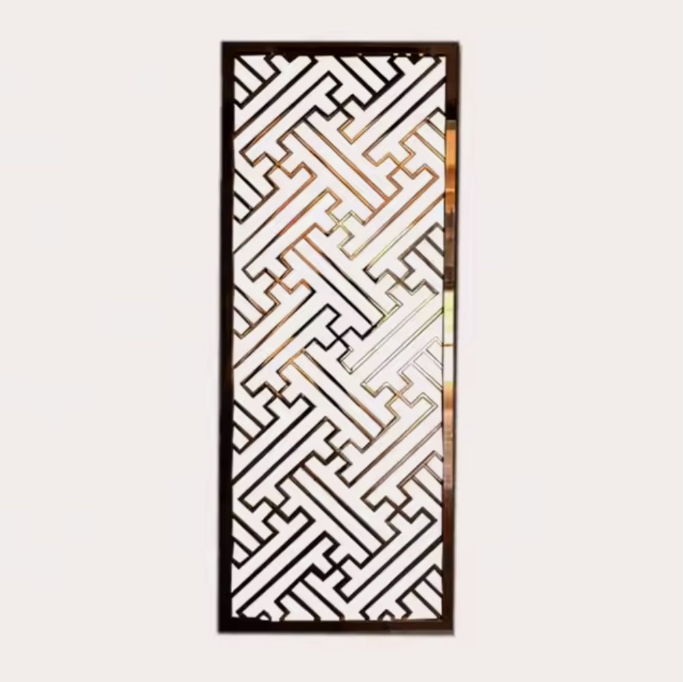 Modern Hotel Hall Restaurant Living Room Metal Stainless Steel Divider Partition Walls