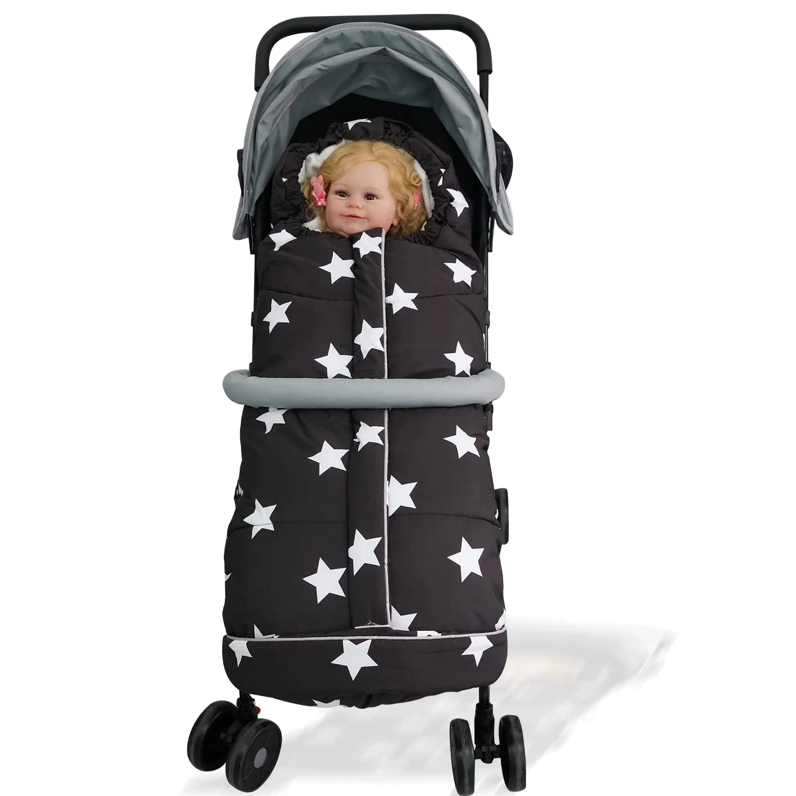Wholesale Price Strollers Sleeping Bag with Pattern Winter Footmuff Baby Bunting Bag