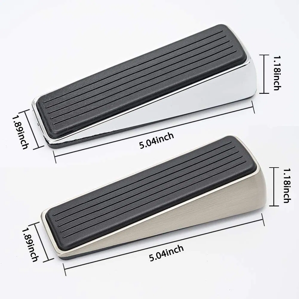Mdmp-0082 Die-Cast Zinc Door Stop, Satin Nickel Finish