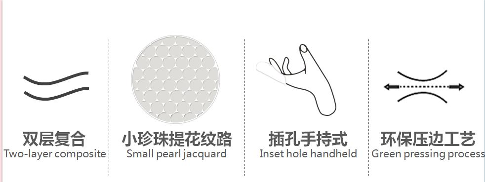 Double Layer Pearl Jacquard Cotton Pads