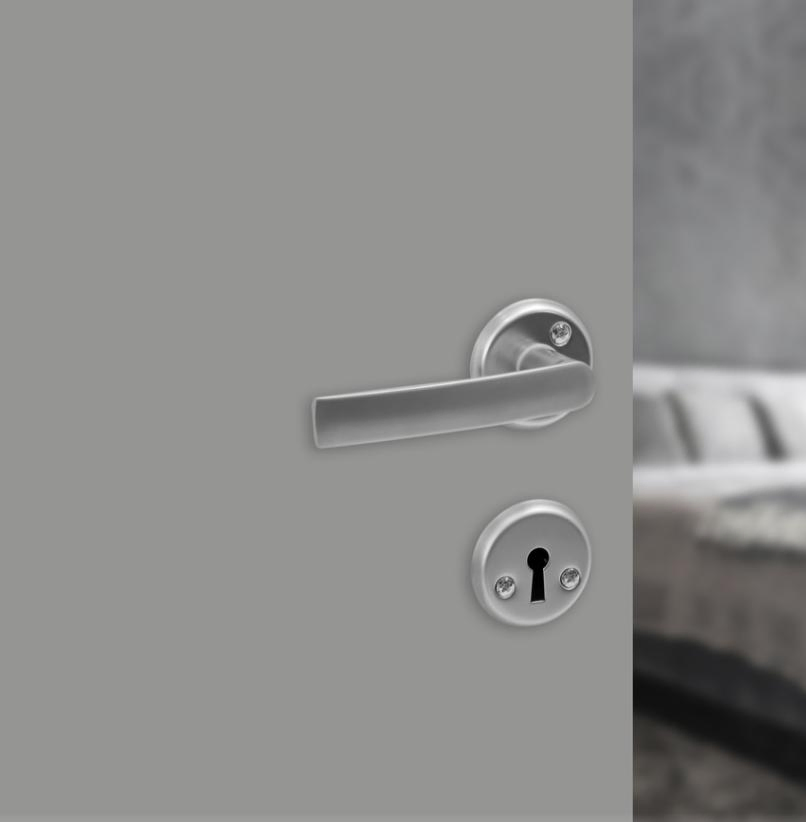 Internal Door Handles, Set of Internal Door Handles Aluminium, Chrome Color