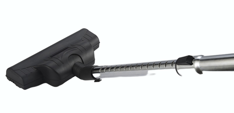 Sleek Silver Gray LED Vacuum Cleaner for Home Efficiency