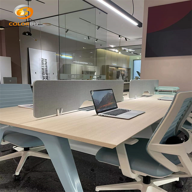 Carton Packed Color Customized Computer Table Acoustic Desk Screen with Good Service