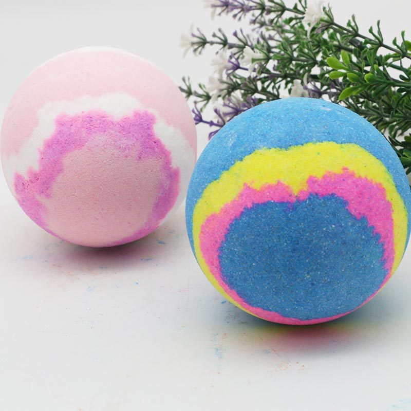 Wholesale Private Label Organic Bath Bombs Rainbow Bathbombs Luxury 1 Pack Bath Bombs with Gift Box