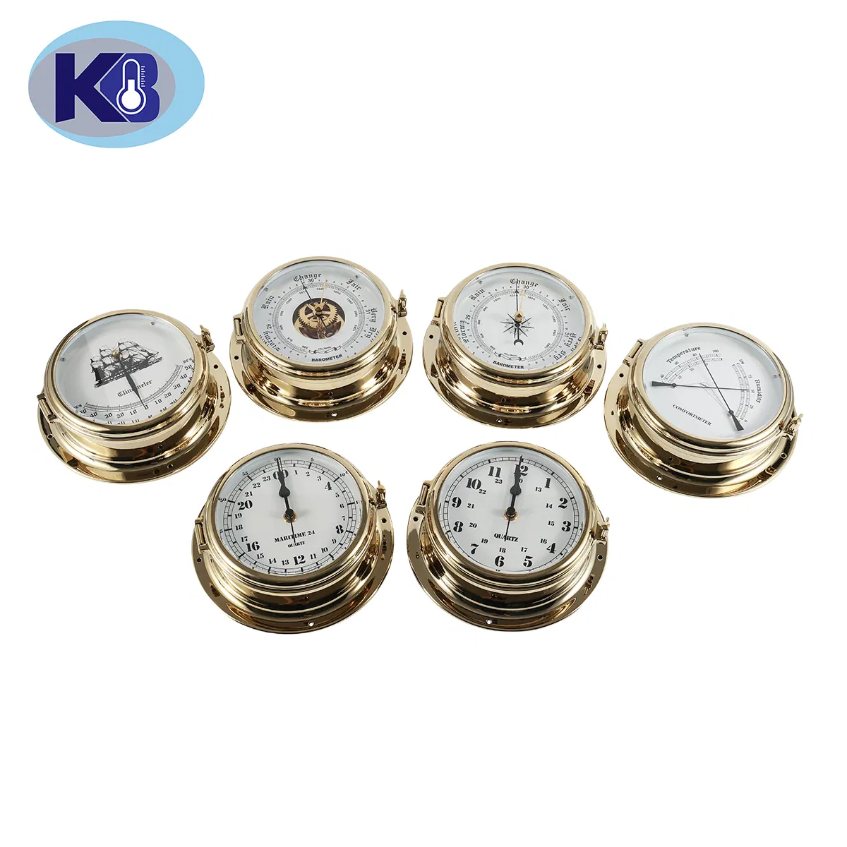 Stylish Brass and Chrome Nautical Barometer for Home Decor