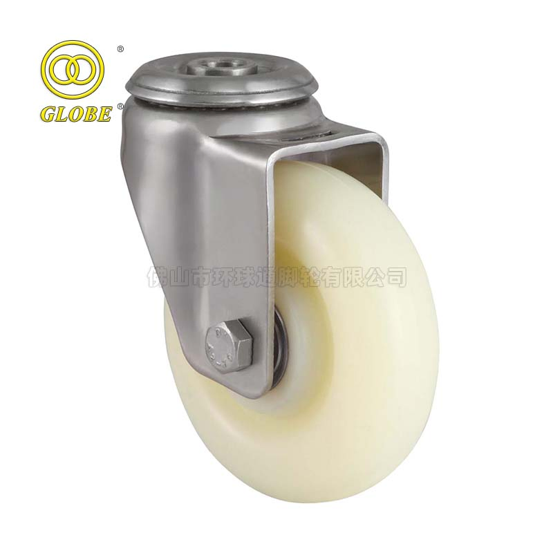 75mm PU/TPR/Nylon Trolley Furniture Equipment Top Plate Fix Caster Wheel