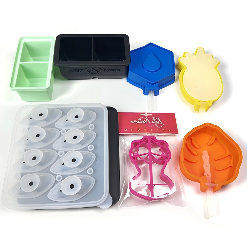 Custom Silicone Ice Tray Products Silicone Custom Part & Home Goods Processing Custom Silicone Product Silicone Kitchenware Mold Making