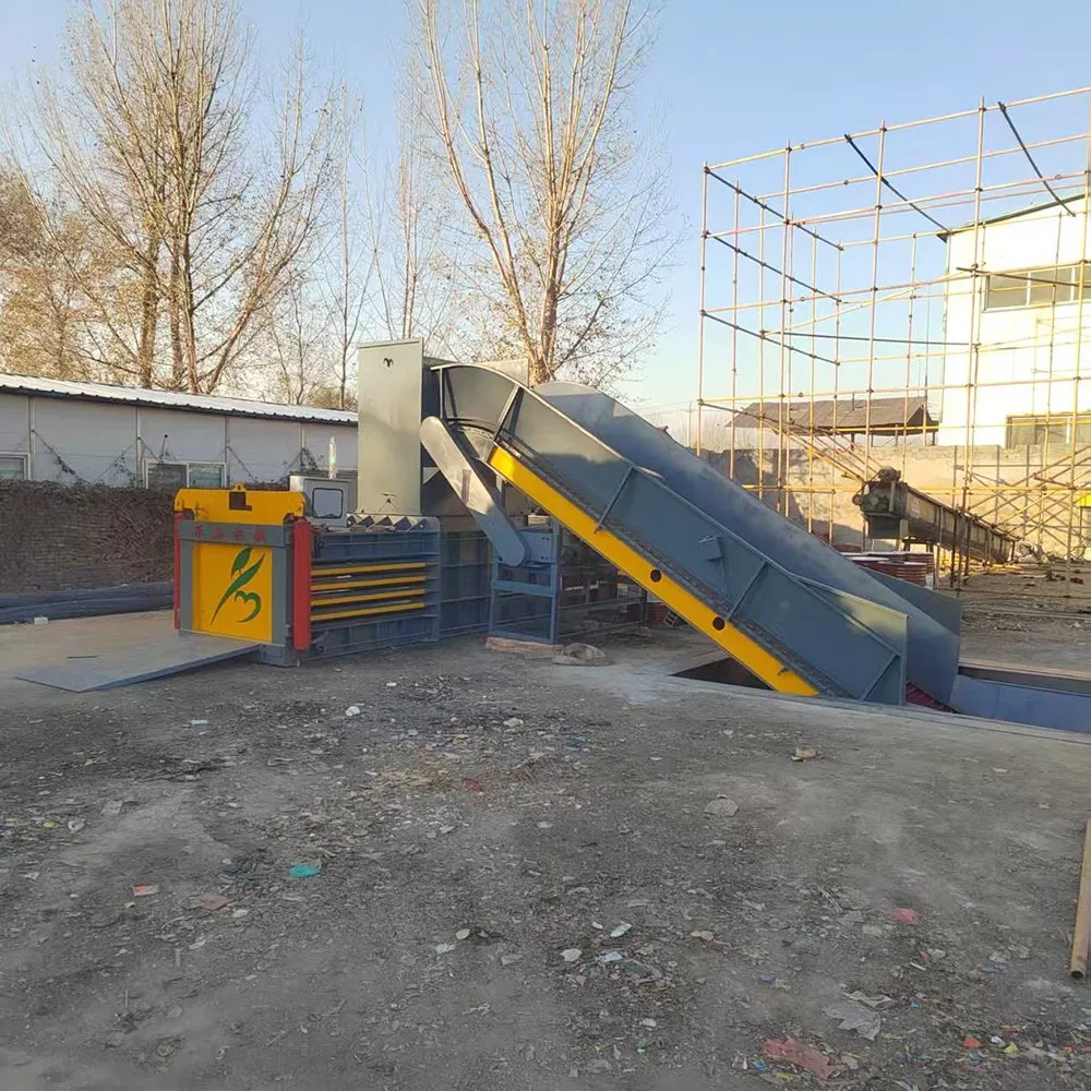 Полуавтоматический пресс-подборщик для макулатуры и ПЭТ-бутылок