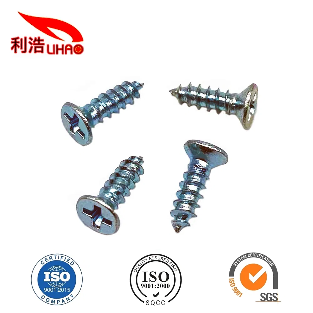 Zinc Flat Phillips Sheet Metal Screw Phillips Countersunk Head Self Tapping Screws