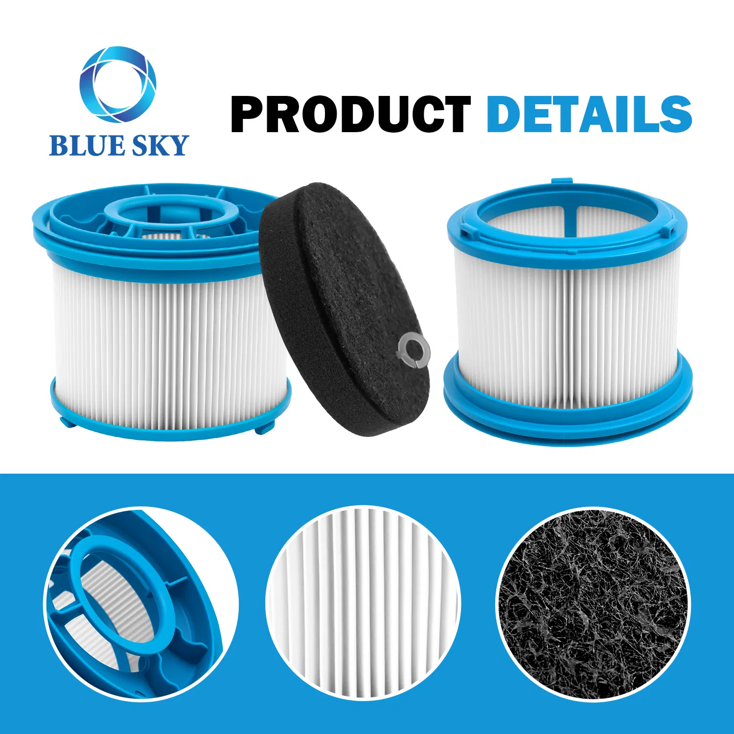 1646969 1646970 H13 HEPA & Pre Filter Pad Kit for Bissells Powerclean Furguard 280W 4039, 4051, 4052, 4205 Furfinder 200W 4052, 4026, 4031, 4137
