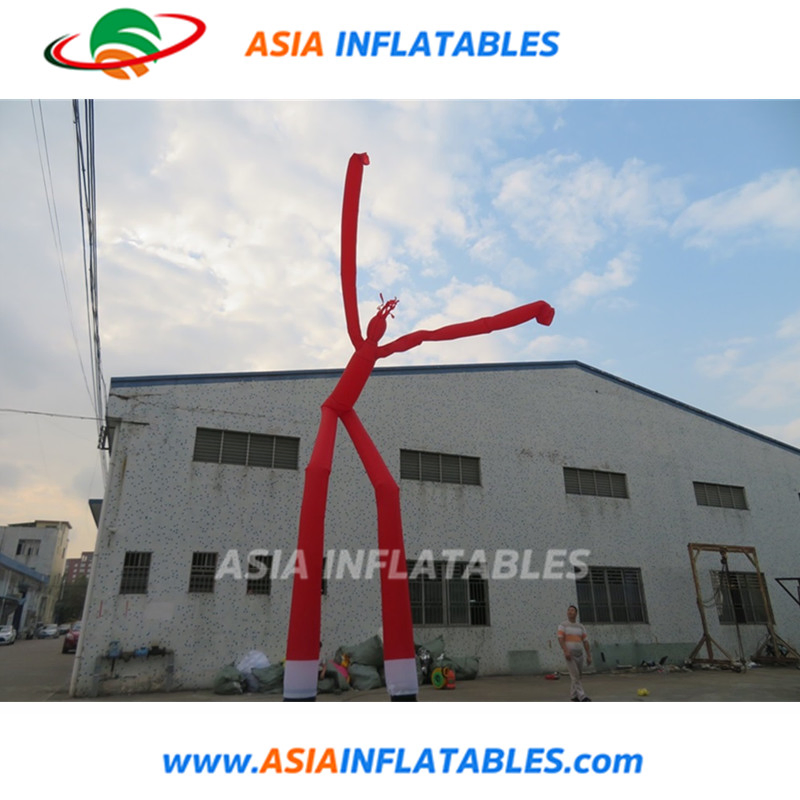 Inflatable Two Legged Girl Air Sky Dancer Multi-Color Double Leg Tube Man