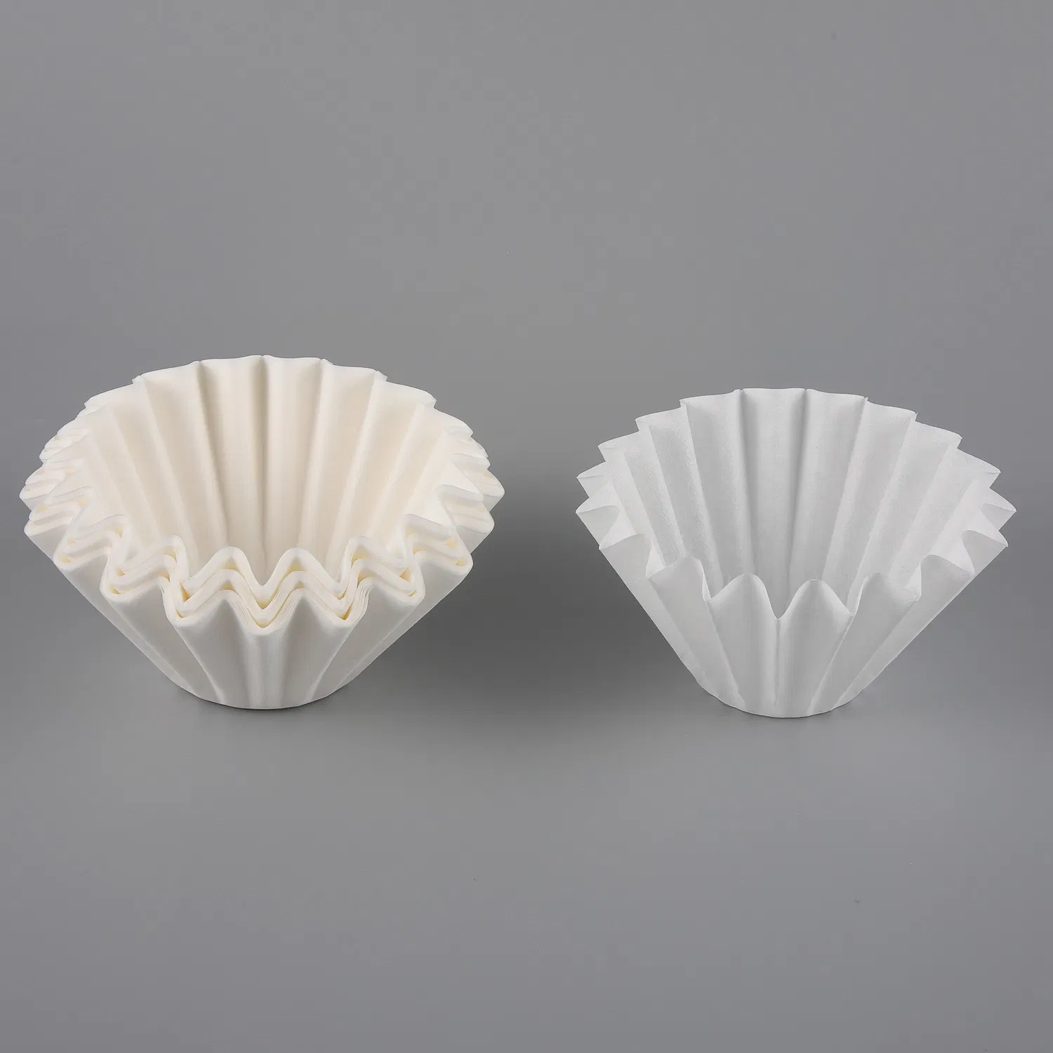 Natural White Basket Shape Coffee Filters for 6 to 10 Cup Coffee Makers