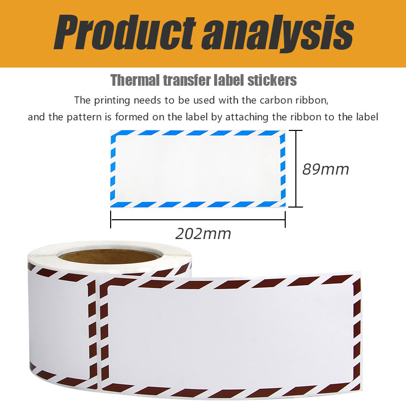 Customized Personal Design Adhesive Label Roll Shipping Address Information Qr Code Label