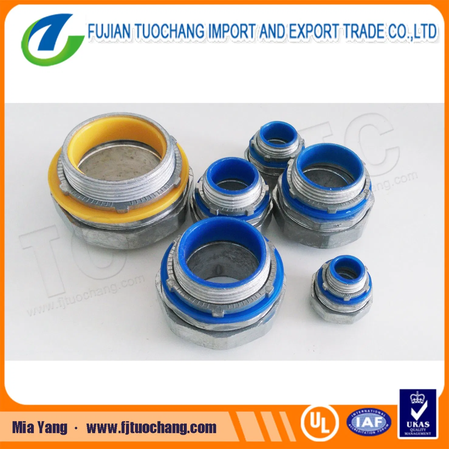 Zinc Flexible Conduit Straight Liquid Tight Connector