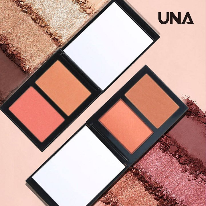 Custom Powder Lip Blush Products Private Label Organic High Quality Cheek 2 in 1 Highlighter Blush Pan