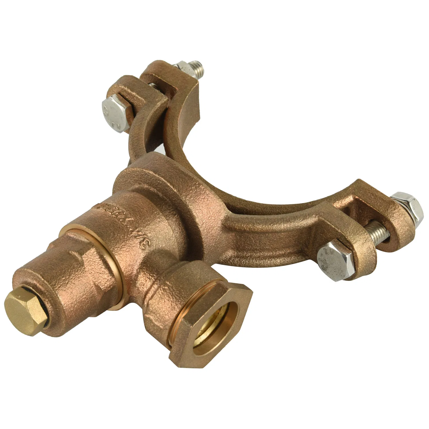 Self -Tapping Gunmetal Ferrule Straps for PVC Pipe