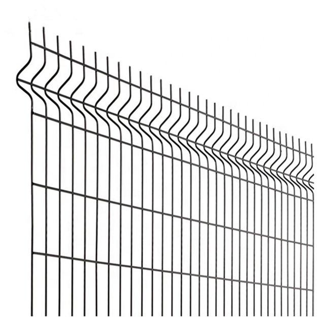 Outdoor 3D Panel Fence Curved Welded Wire Mesh Fence Airport Galvanized Steel Security 3D Metal Fencing for Garden Outdoor