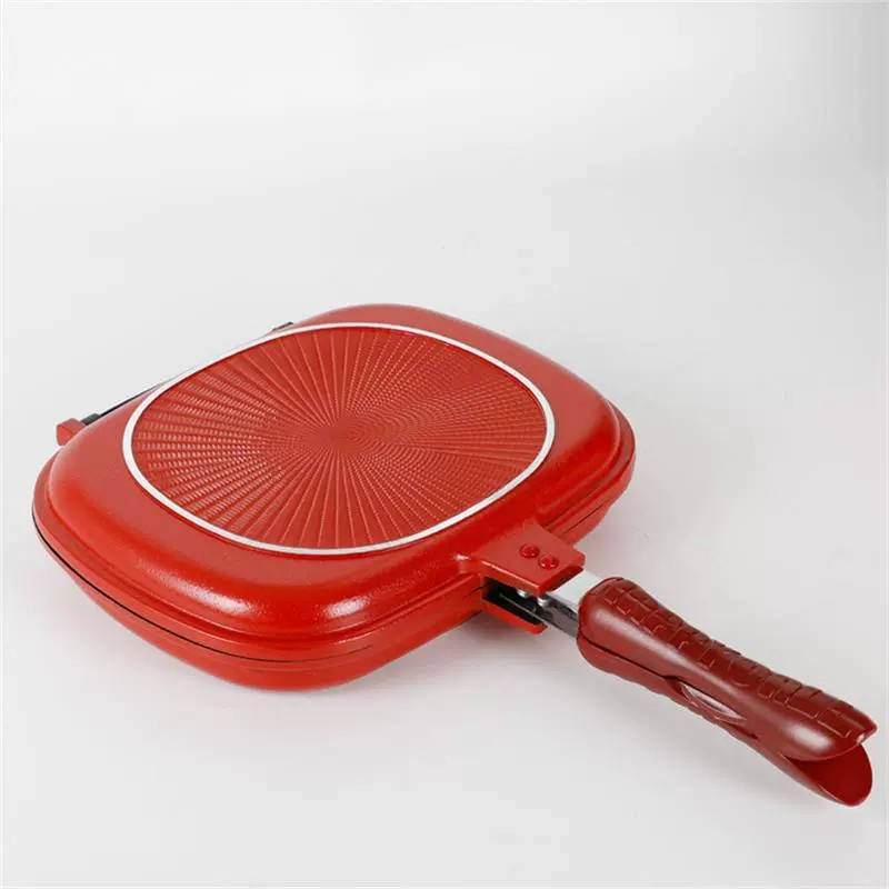 Popular Hot Selling High Quality Family Expenses Non-Stick Aluminum Double Sided Fry Pan