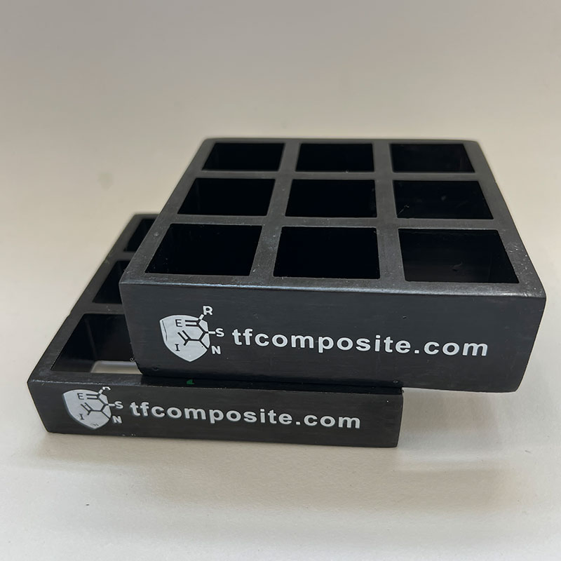 GRP Mesh Grating Black Concave Smooth Gritted Mirco Mesh Corrosion-Resistant Fiberglass Mesh Grating
