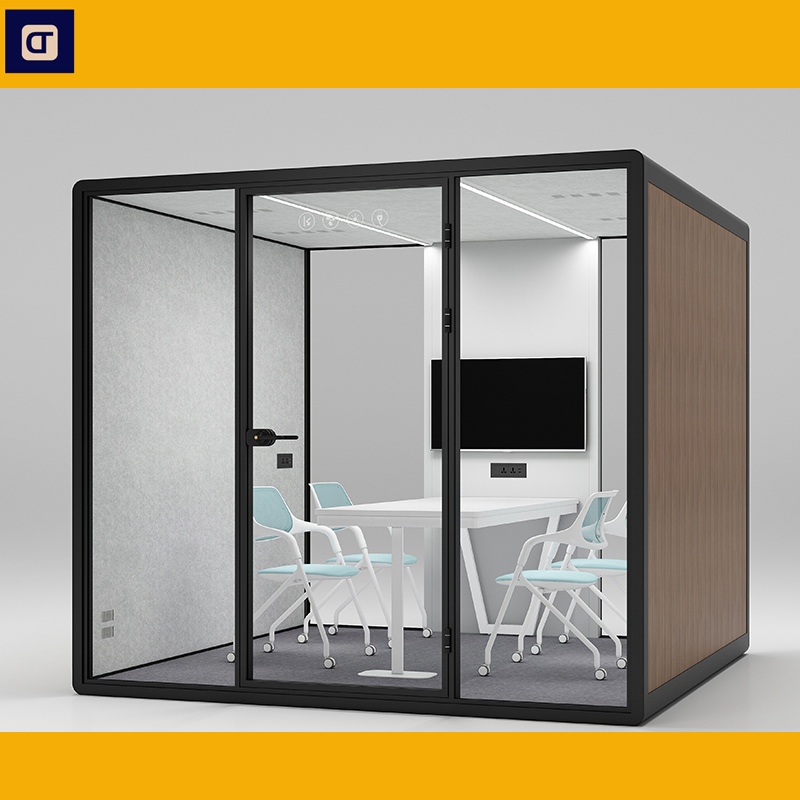 Custom High End Large Soundproof Office Phone Booth on Wheels