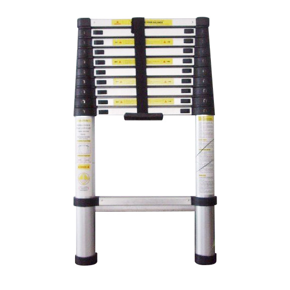 En131 Approved 3.8m Aluminium Telescopic Ladder with 12 Steps