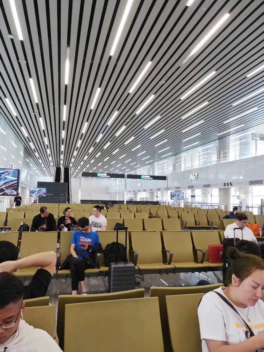 Aluminum Strip Ceiling for Train Station