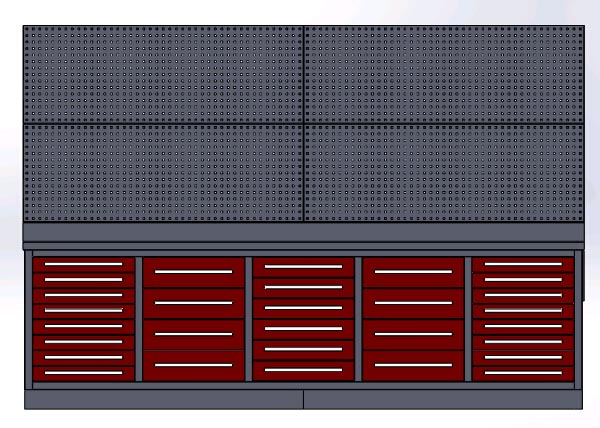 Manufacturer Steel Workbench with Drawers