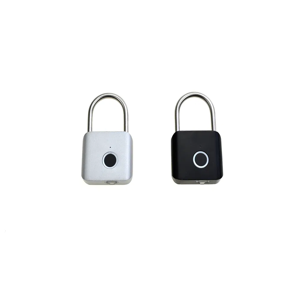 Yh3644 Zinc Alloy Waterproof Rustproof Fingerprint Padlock Intelligent Electronic Small Lock Padlock
