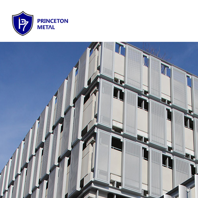 Outdoor Wall Installation Aluminum Perforated Panel Cladding Flat Facade for Curtain Wall