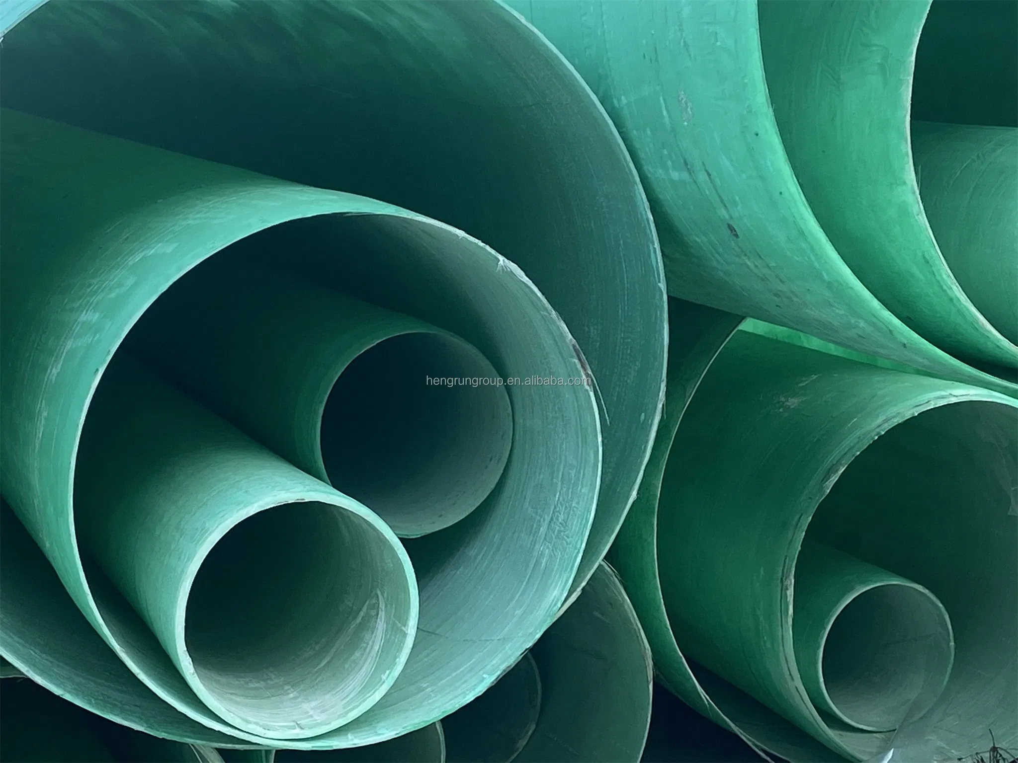 FRP GRP Fiberglass Pipes Epoxy Reinforced Plastic Filament Fibre Glass Pipe