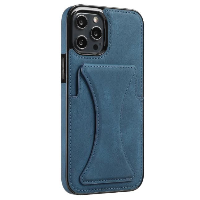 Multifunction Magnetic Card Slot Bracket Phone Holder PU Leather Cover Mobile Phone Case