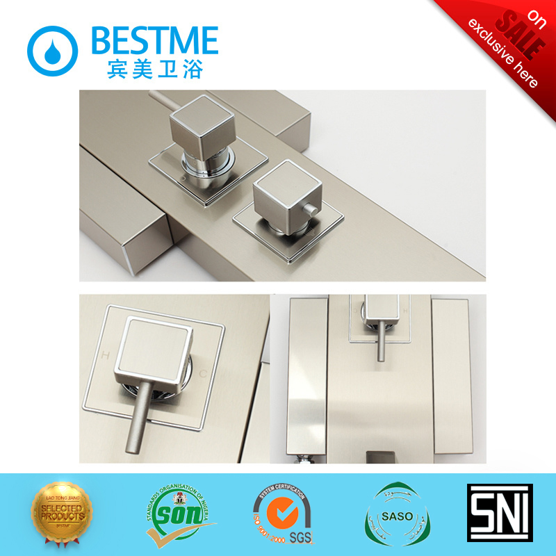 Hot Selling Three Function Wall Hung Stainless Steel Shower Panel (BF-W015)