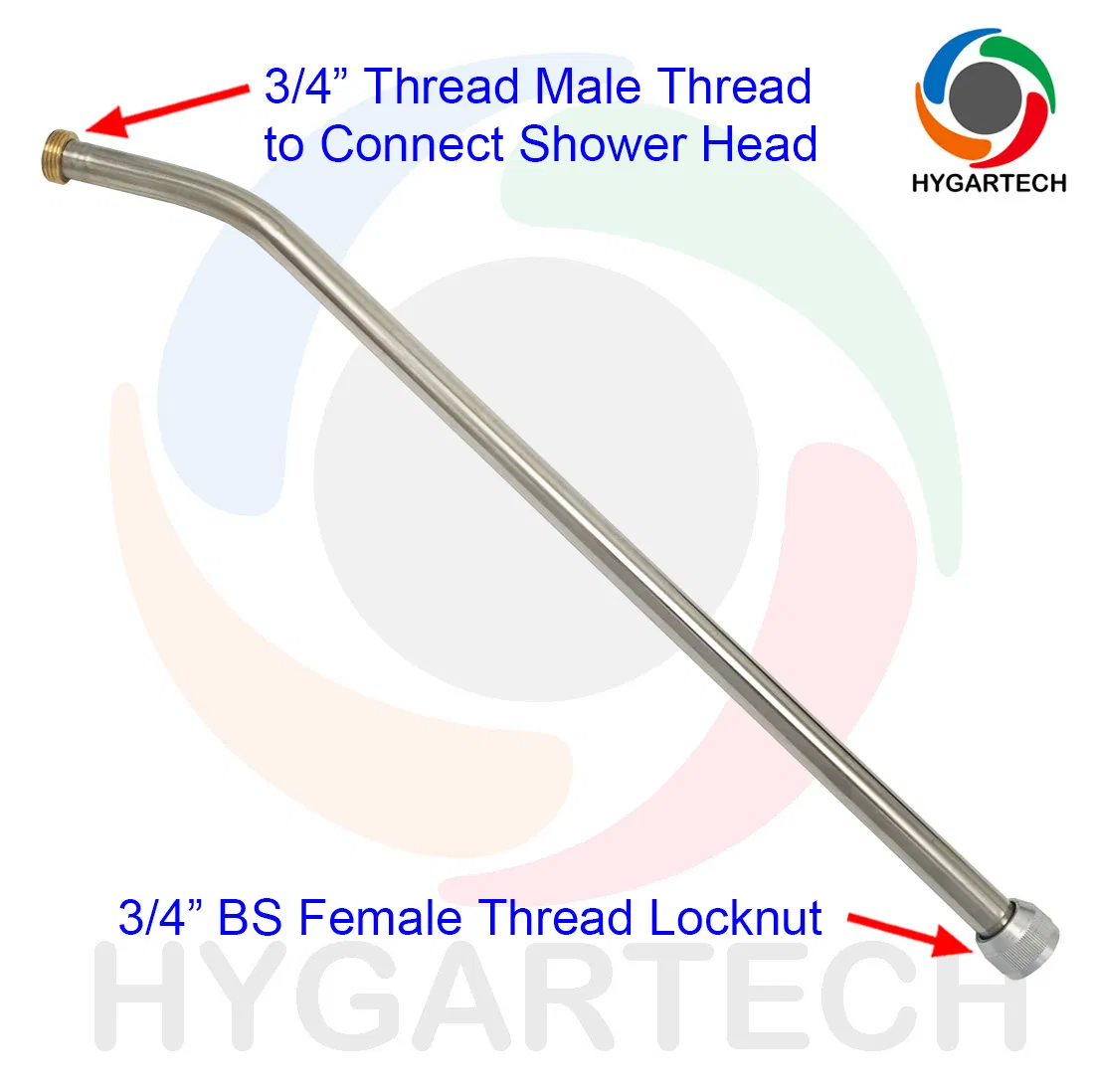 Metal Soft-Rain Watering Wand with Thumb Control Valve and Comfortable Grip Holder