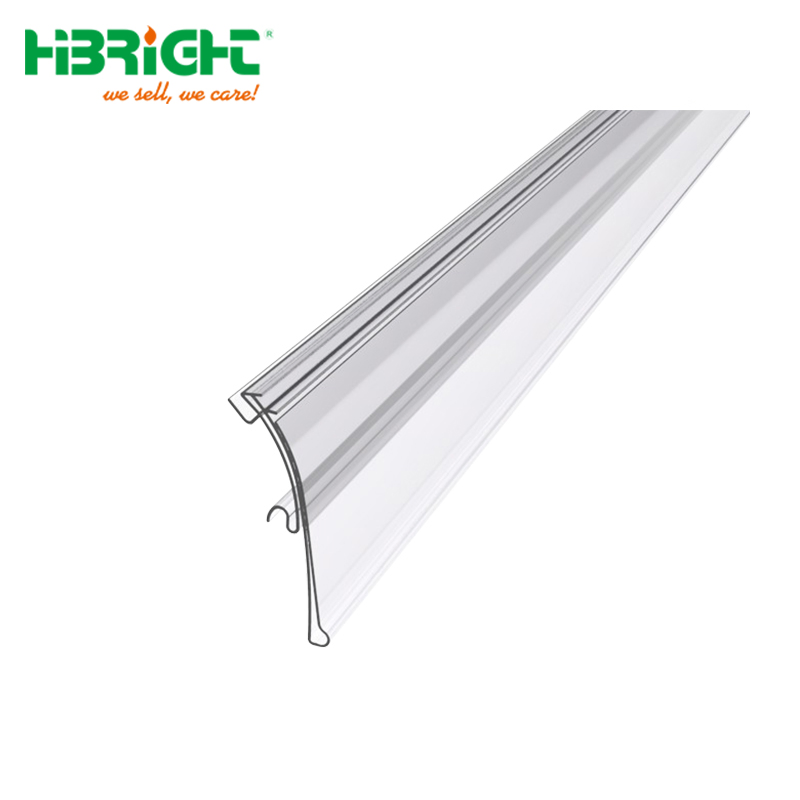 Supermarket Plastic Price Ticket Tag Label Holder Price Holder for Metal Shelves