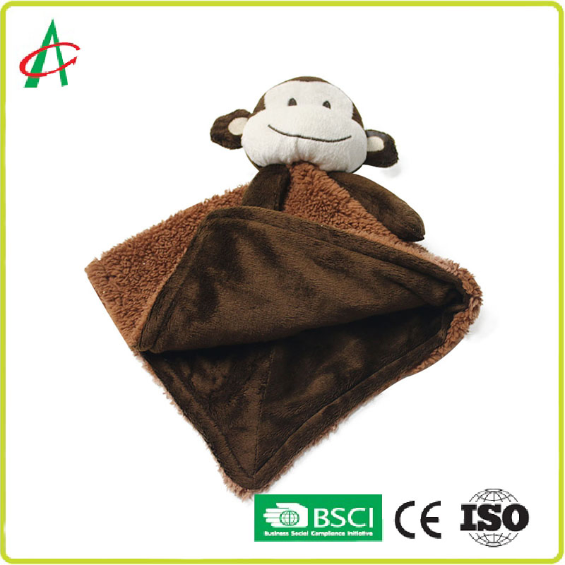 Baby Towel Baby Monkey Plush Toy Doll Can Bite Baby Saliva Towel