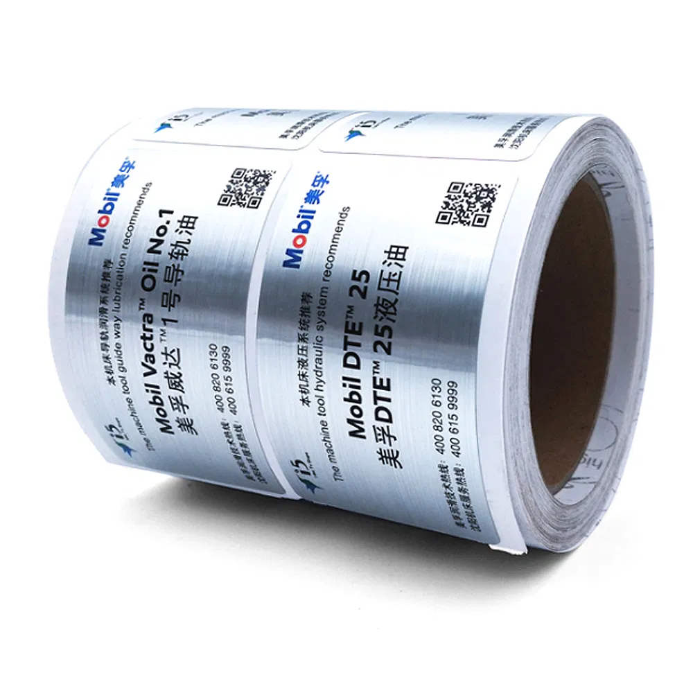 Printable Vinyl Sticker Custom Wholesale Laser Self Adhesive Brushed Silver Inkjet Sticker Paper