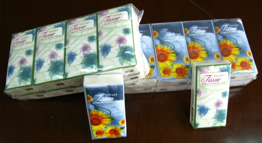 Soft Pack Portable Pocket Facial Tissue for Car and Outdoor Use