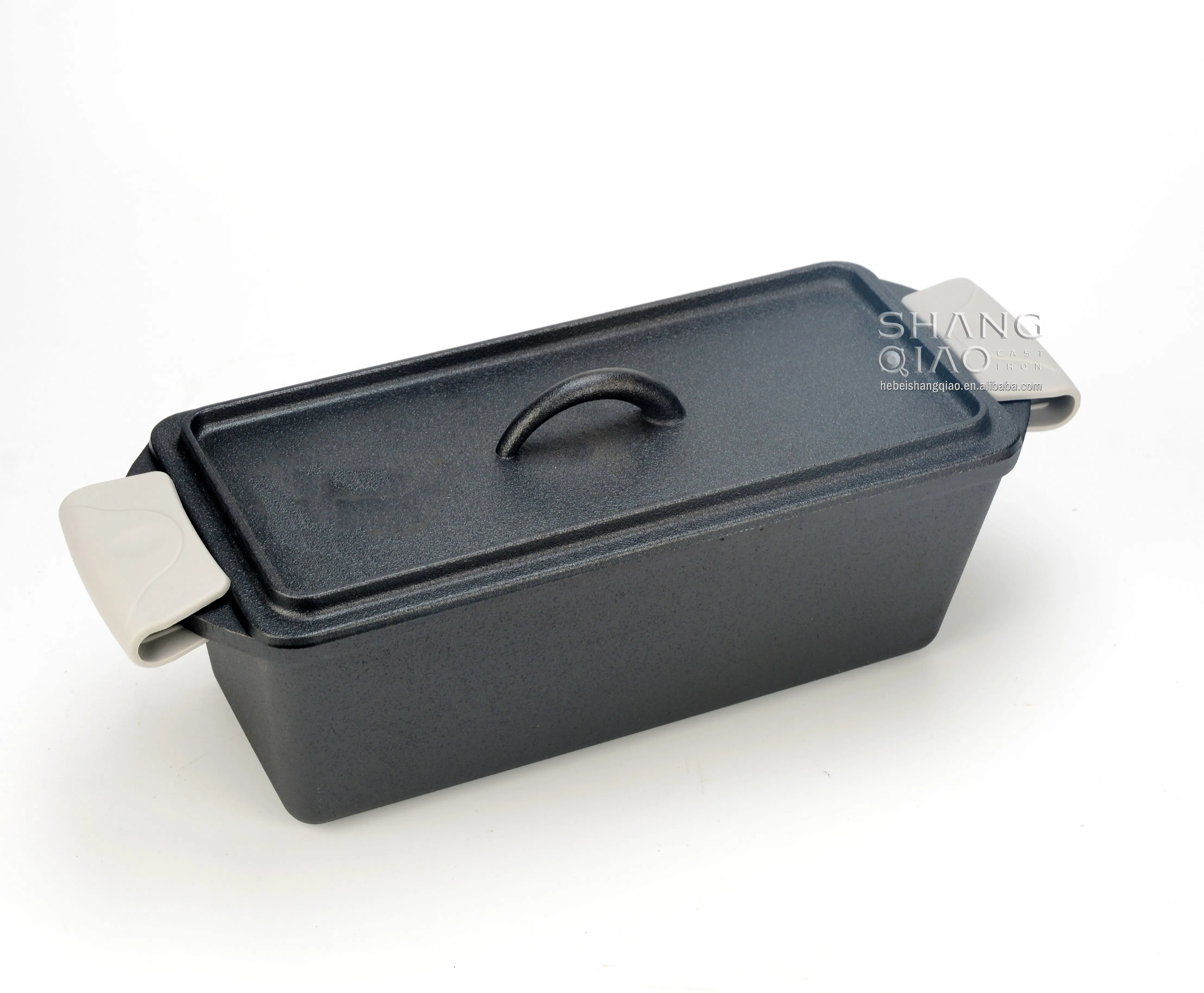 Чугунная прямоугольная форма для выпечки хлеба