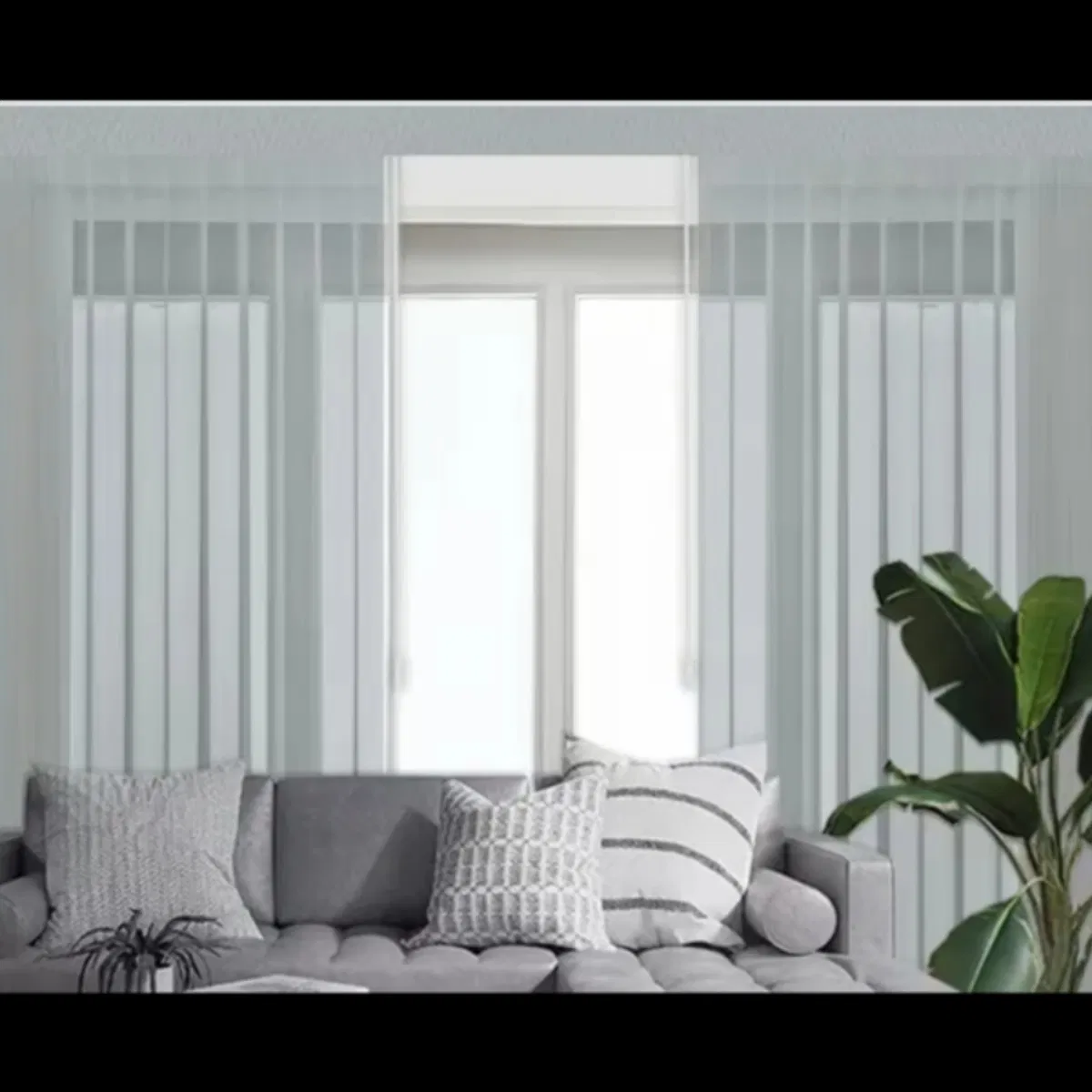 Classic Style Manual Cordless Blackout Washable Ironable Vertical Blind