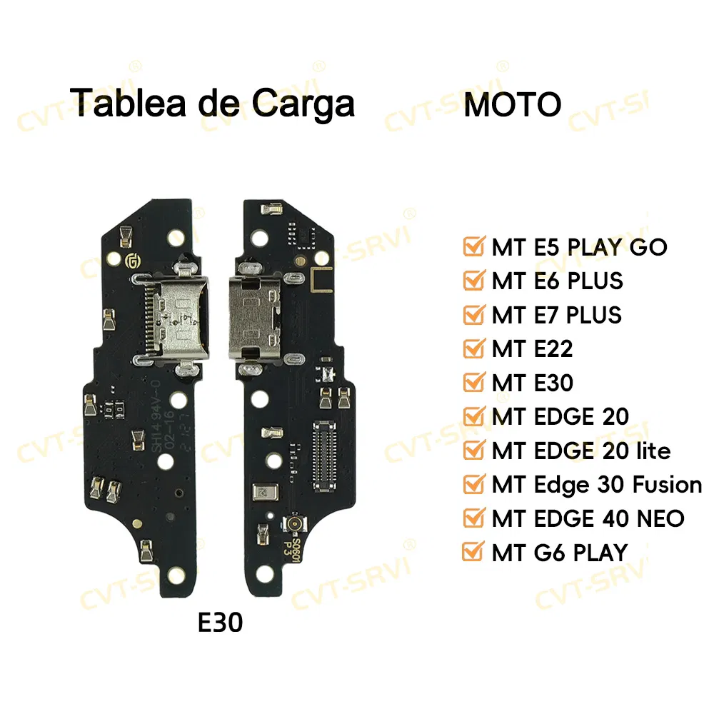 Шлейф платы зарядного порта USB для Motorola E30