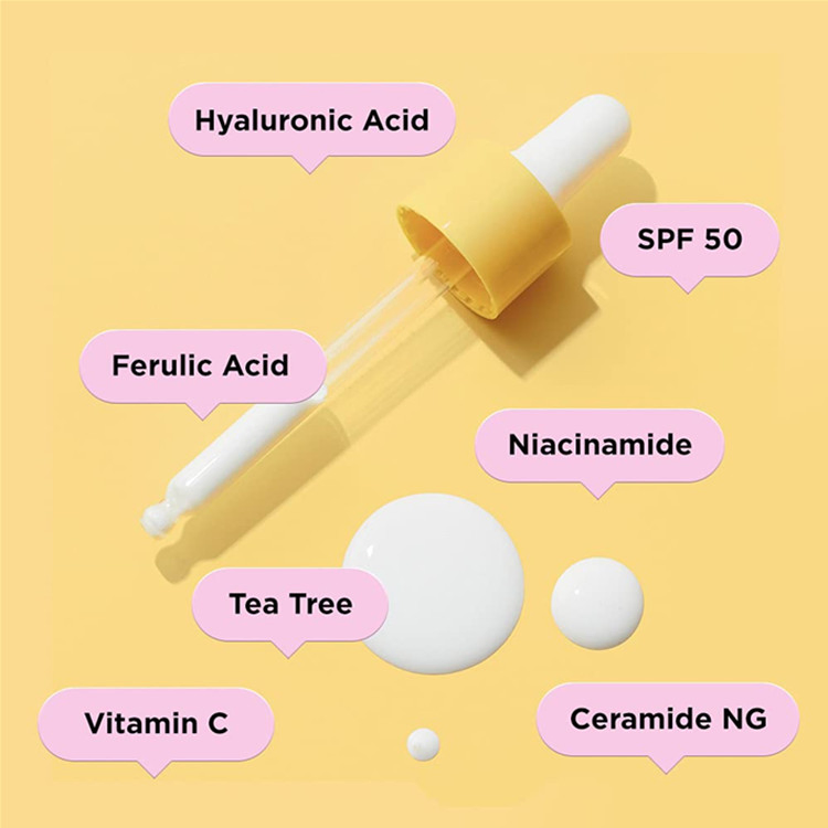 Advanced Custom SPF 50 Facial Sunscreen Serum for Sensitive Skin